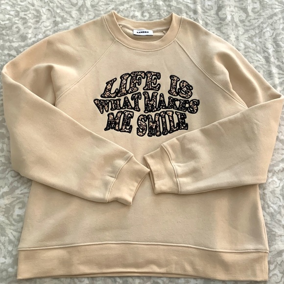 Sandro Life Graphic Sweatshirt size M - Picture 3 of 13